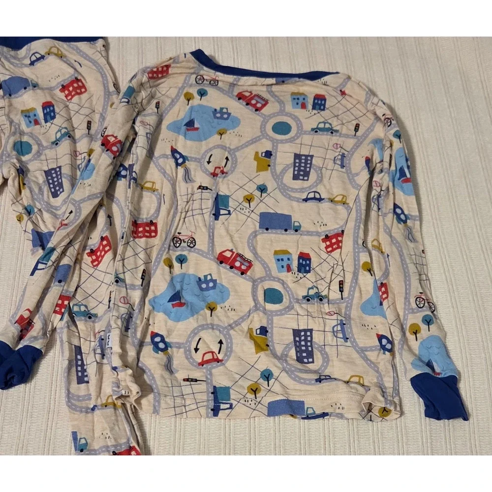 Little Sleepies Road Trip Bamboo Pajama Set 4T Unisex